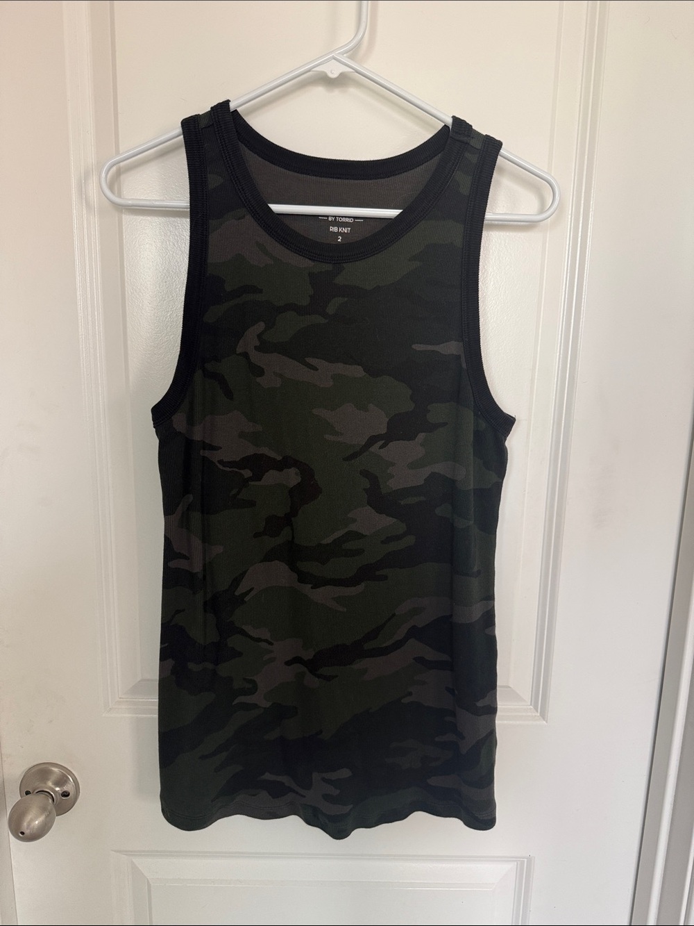 torrid Women's Camouflage Tank Top - Black & Green